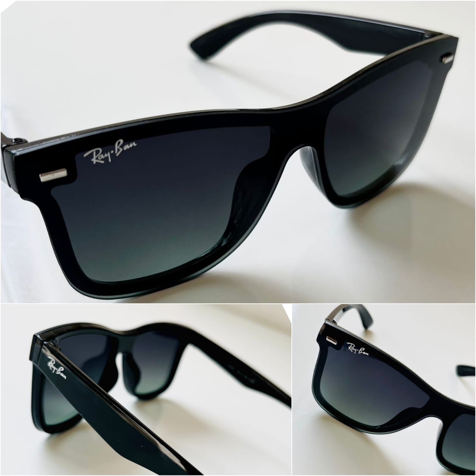 Classic Black Ray-Ban Style Wayfarer Sunglasses With 
