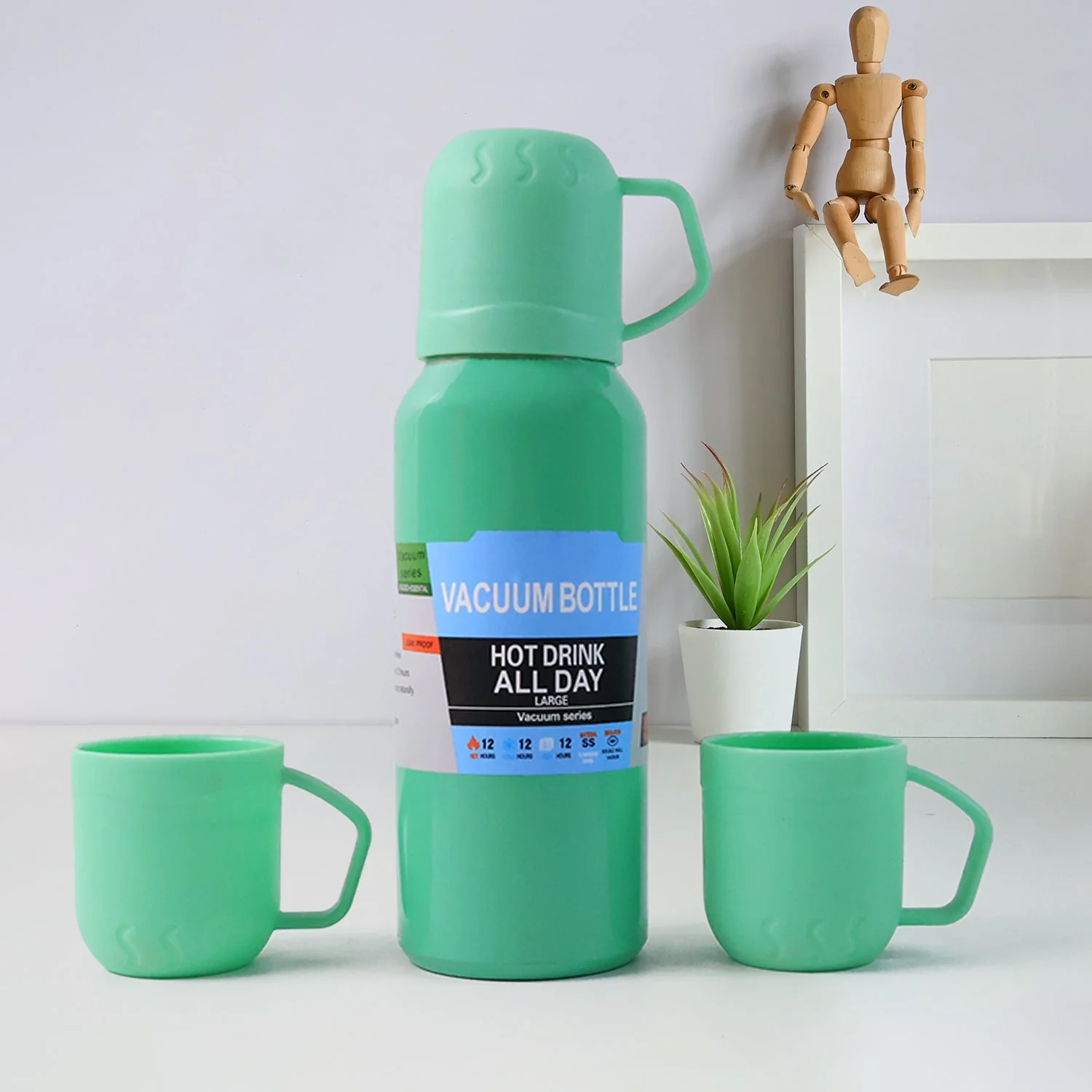 stainless steel vacuum flask thermos travel mug 500ml