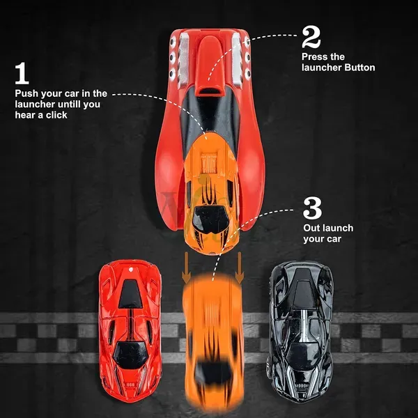 Rapid Car Launcher With 7 Hot Cars Launchers Set | Buy Online at Best ...